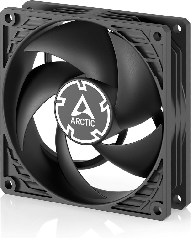 Arctic مروحة P9 PWM PST - مروحة حاسوب 92 مم PWM مع موصل كابل، محسّنة للضغط الثابت، 200-3000 دورة في الدقيقة، محرك هادئ وفعال، وضع 0 ديسيبل - أسود - Image 1